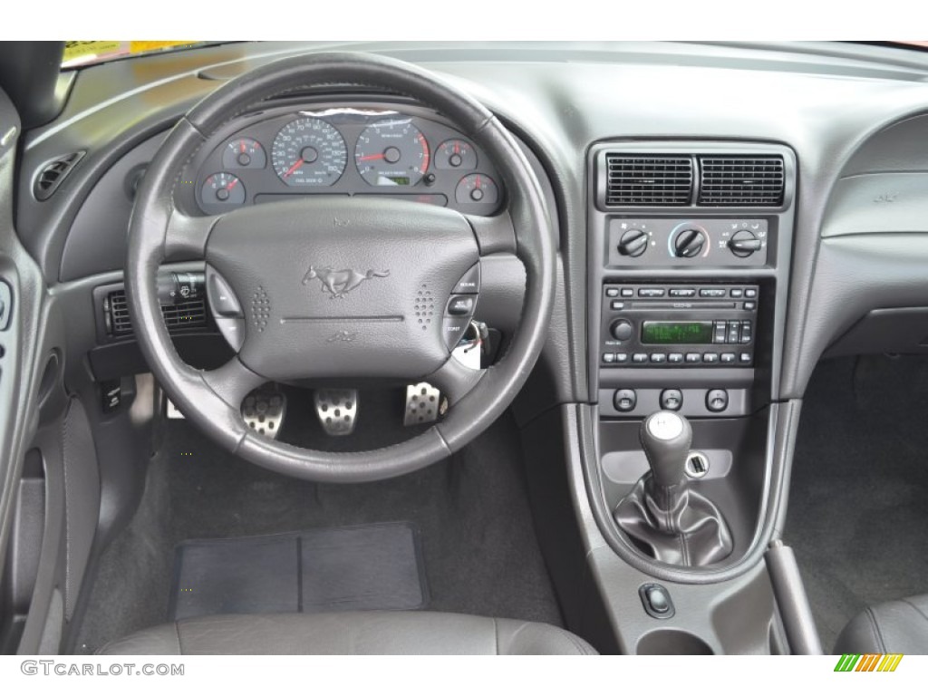 2004 Ford Mustang GT Convertible Dark Charcoal Dashboard Photo #79924551