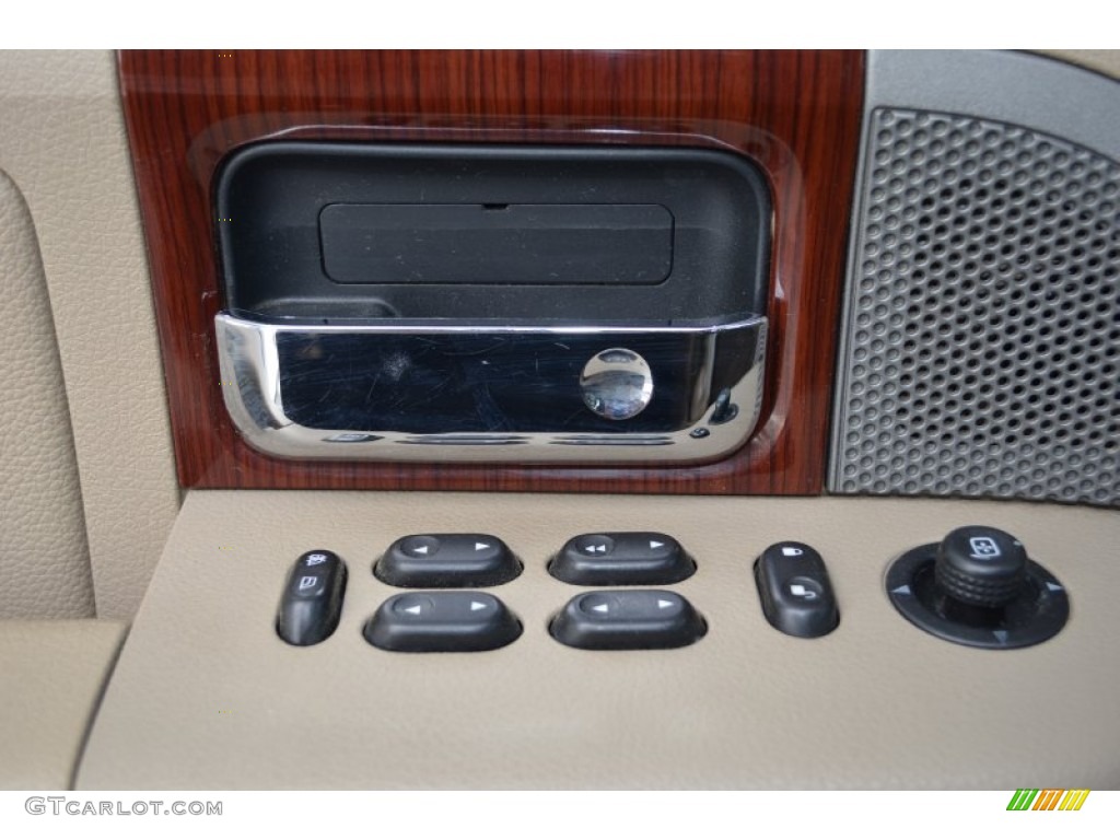 2007 F150 Lariat SuperCab 4x4 - Dark Blue Pearl Metallic / Tan photo #9