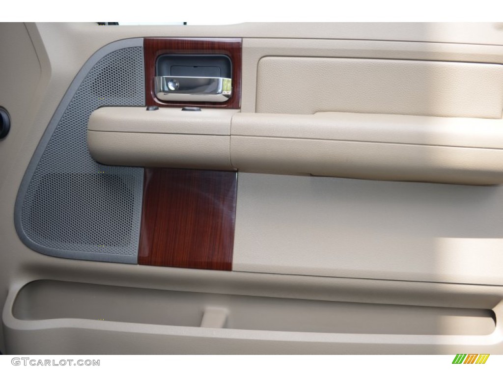 2007 F150 Lariat SuperCab 4x4 - Dark Blue Pearl Metallic / Tan photo #14