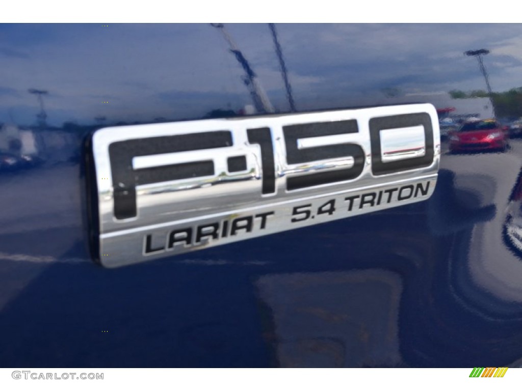 2007 F150 Lariat SuperCab 4x4 - Dark Blue Pearl Metallic / Tan photo #16