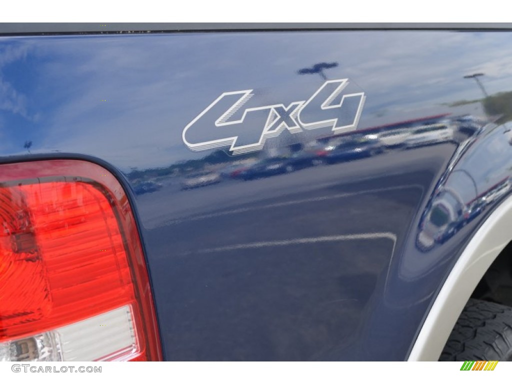 2007 F150 Lariat SuperCab 4x4 - Dark Blue Pearl Metallic / Tan photo #18