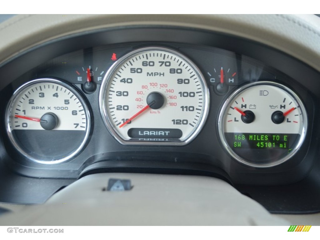 2007 F150 Lariat SuperCab 4x4 - Dark Blue Pearl Metallic / Tan photo #29
