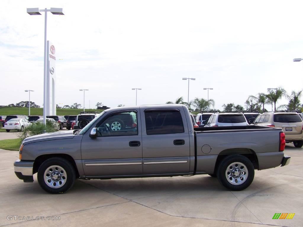 2008 Silverado 1500 LS Crew Cab - Graystone Metallic / Dark Titanium photo #6