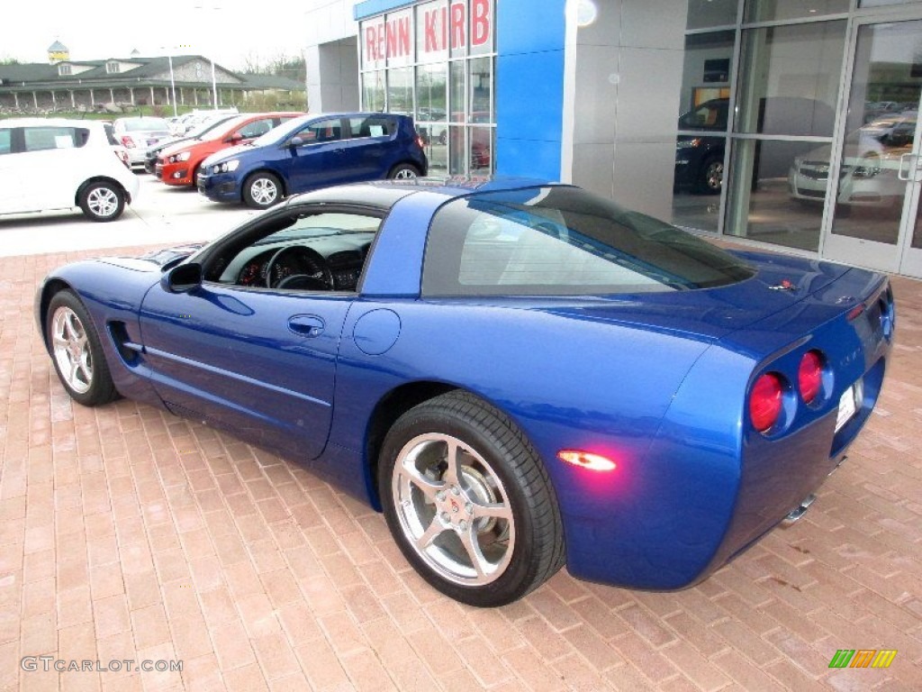 2002 Corvette Coupe - Electron Blue Metallic / Light Gray photo #2