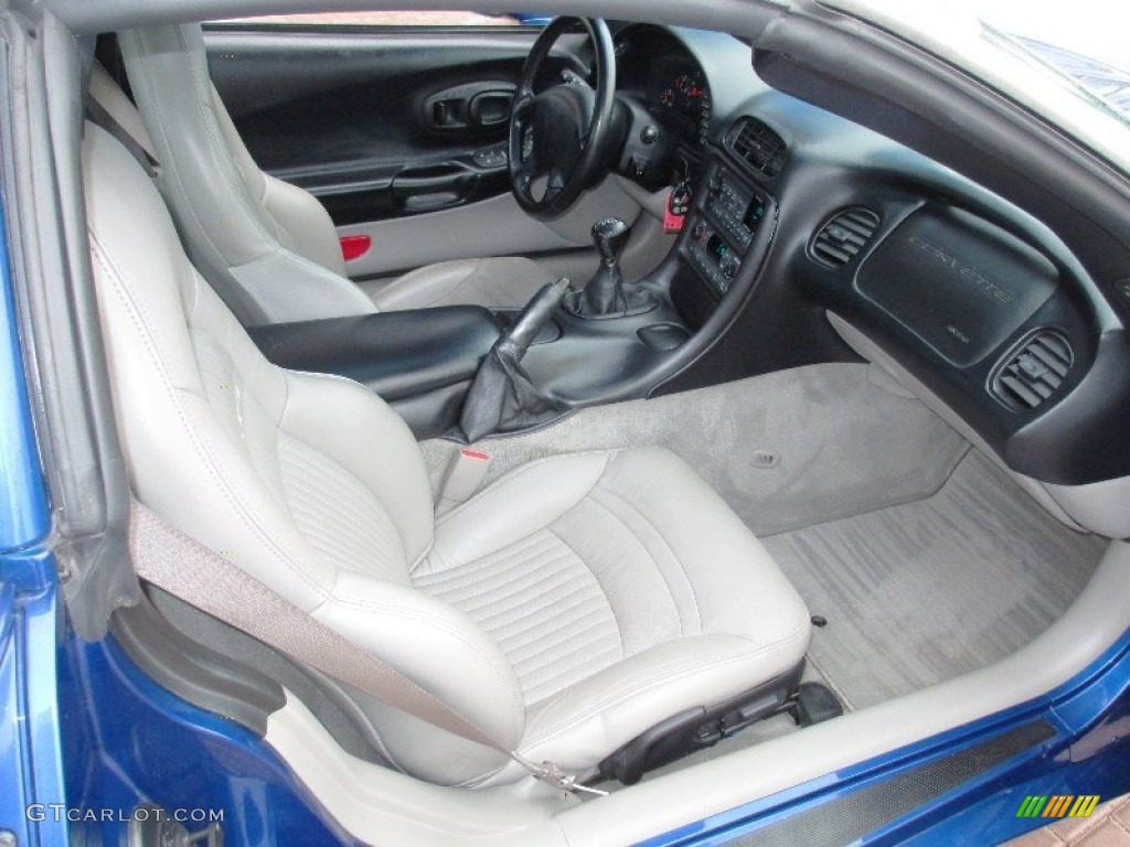 2002 Corvette Coupe - Electron Blue Metallic / Light Gray photo #7