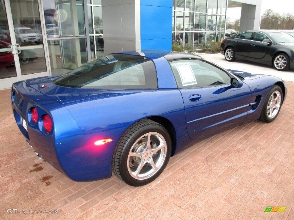 2002 Corvette Coupe - Electron Blue Metallic / Light Gray photo #12