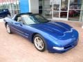 2002 Electron Blue Metallic Chevrolet Corvette Coupe  photo #13