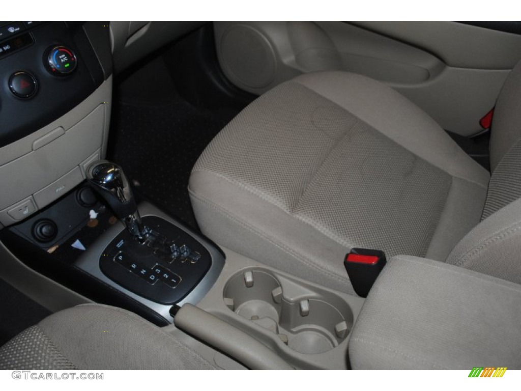 2009 Elantra Touring - Black Pearl / Beige photo #14