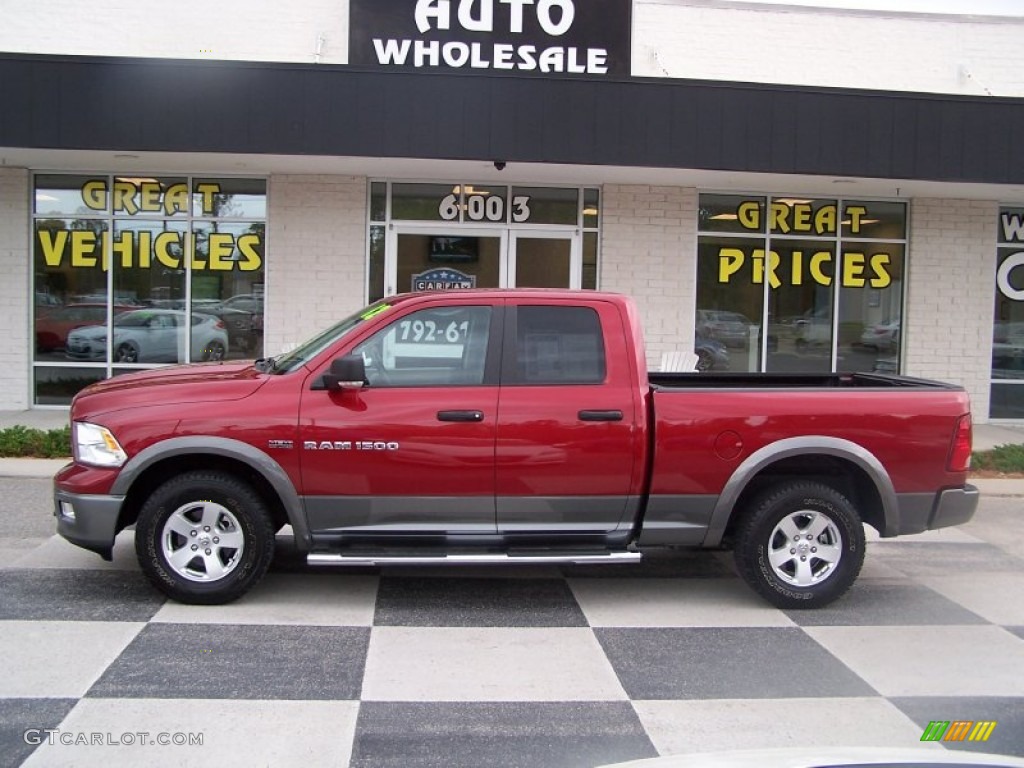 Deep Cherry Red Crystal Pearl Dodge Ram 1500