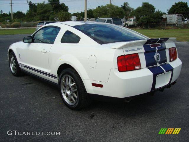 2008 Mustang Shelby GT500 Coupe - Performance White / Black photo #5