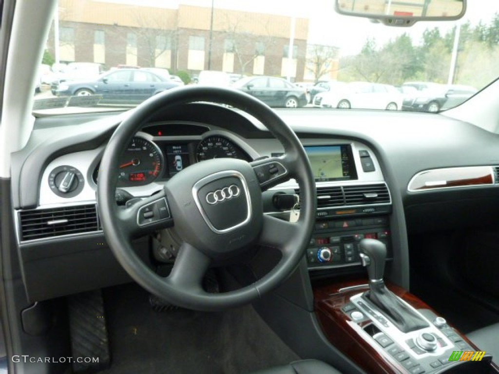 2011 Audi A6 3.0T quattro Sedan Black Dashboard Photo #79930609