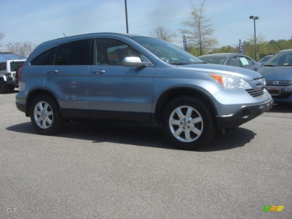 2007 CR-V EX-L - Glacier Blue Metallic / Gray photo #7
