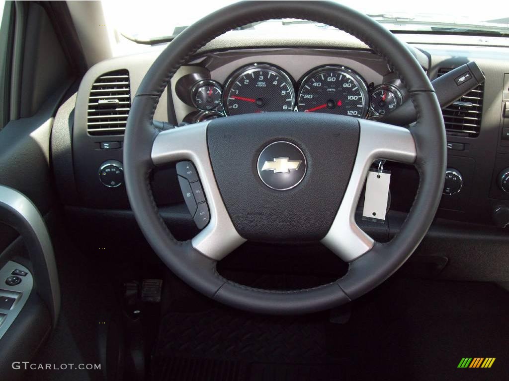 2009 Silverado 1500 LT Crew Cab 4x4 - Blue Granite Metallic / Dark Titanium photo #11