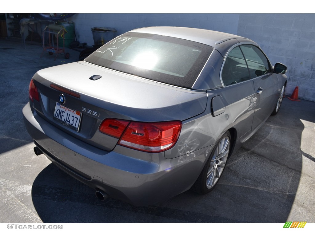 2010 3 Series 335i Convertible - Space Gray Metallic / Black photo #3