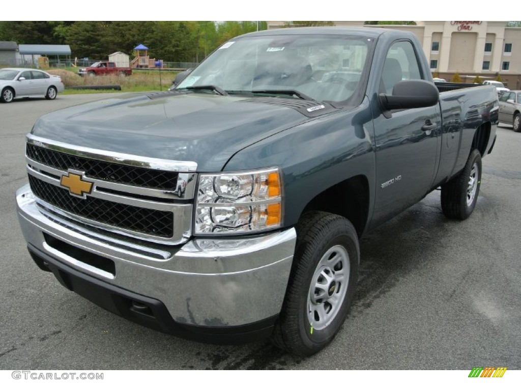 Blue Granite Metallic 2013 Chevrolet Silverado 2500HD Work Truck Regular Cab 4x4 Exterior Photo #79934602