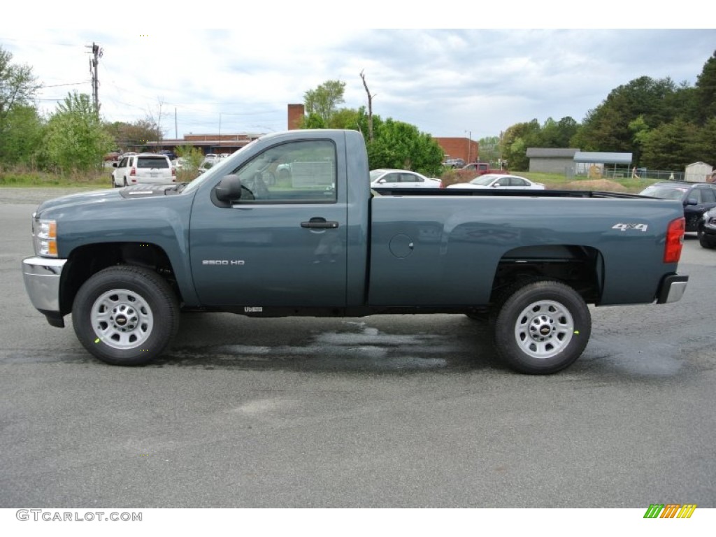 Blue Granite Metallic 2013 Chevrolet Silverado 2500HD Work Truck Regular Cab 4x4 Exterior Photo #79934611