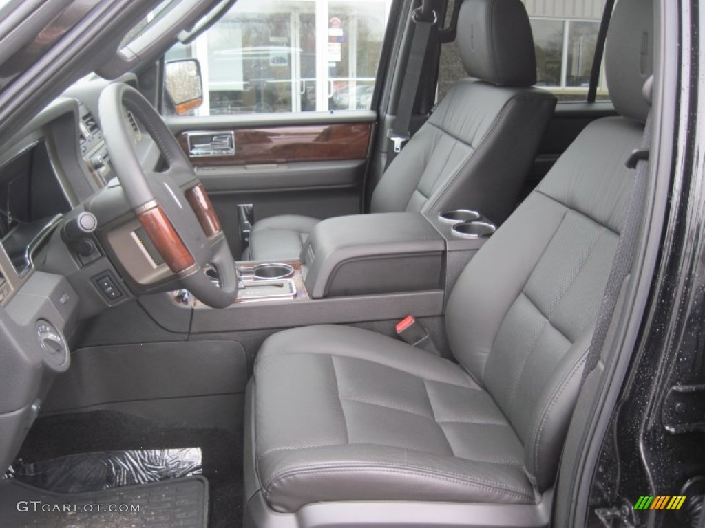 Charcoal Black Interior 2012 Lincoln Navigator L 4x4 Photo #79934695