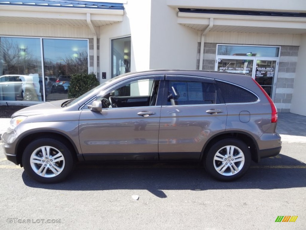 2011 CR-V EX-L 4WD - Urban Titanium Metallic / Black photo #3