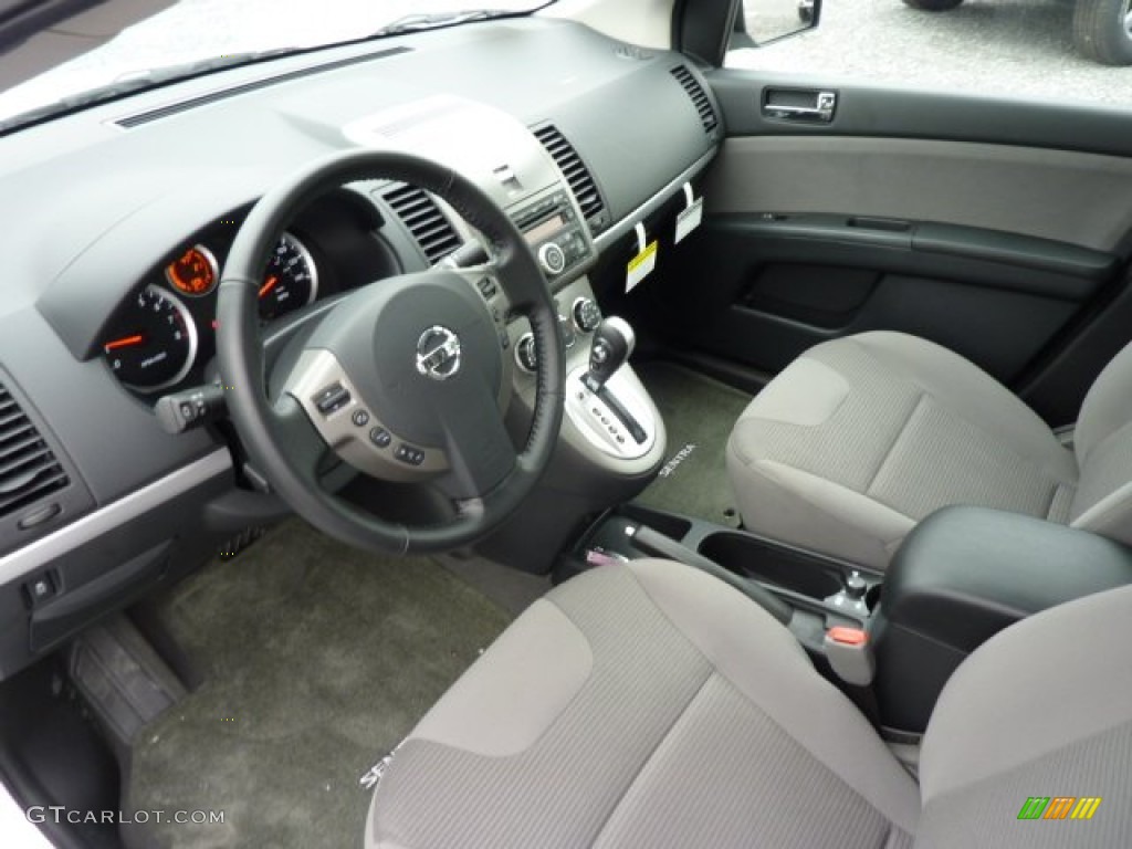 2012 Sentra 2.0 S - Aspen White / Charcoal photo #16