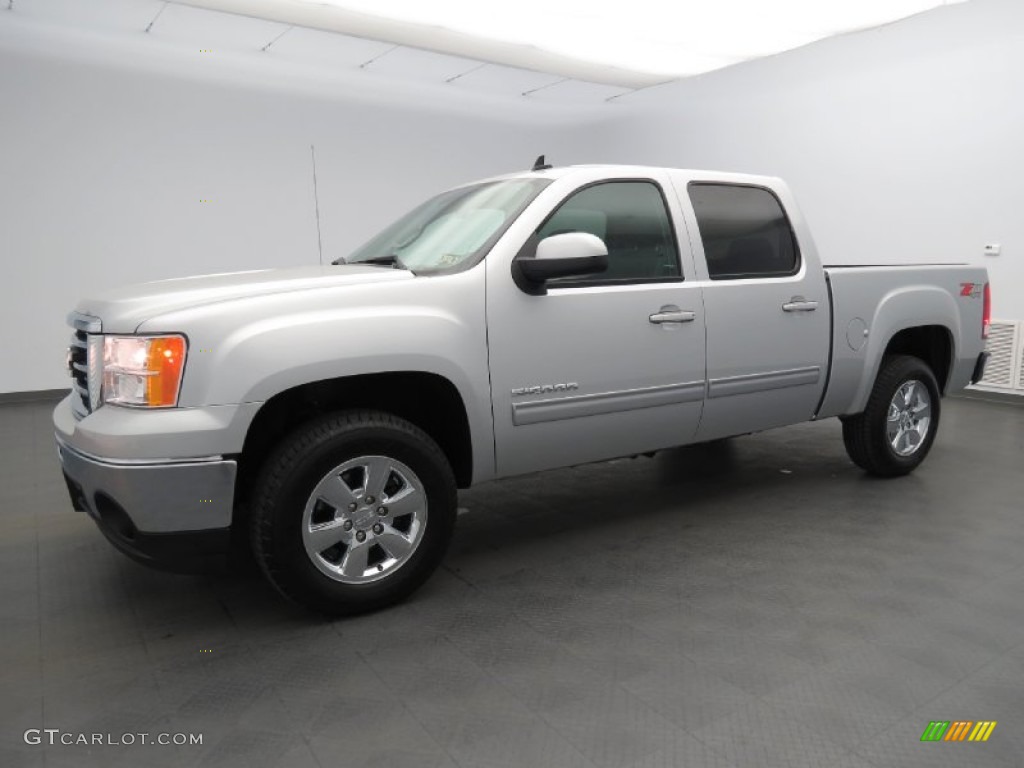 2013 Sierra 1500 SLT Crew Cab 4x4 - Quicksilver Metallic / Ebony photo #1