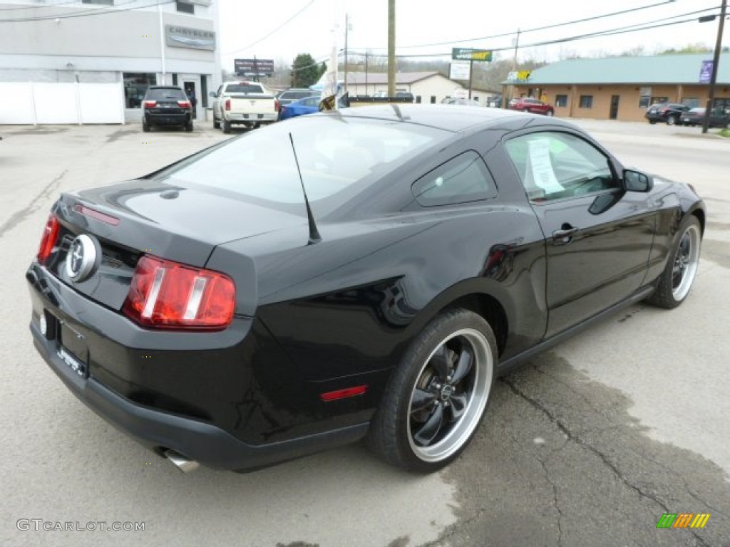 2011 Mustang V6 Premium Coupe - Ebony Black / Saddle photo #5
