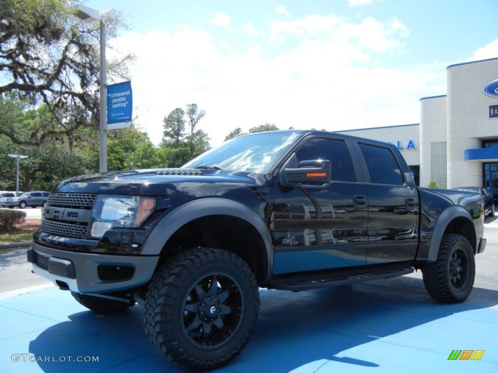 2011 F150 SVT Raptor SuperCrew 4x4 - Tuxedo Black Metallic / Raptor Black photo #1