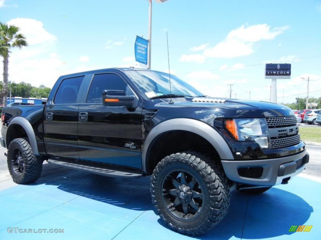 Tuxedo Black Metallic 2011 Ford F150 SVT Raptor SuperCrew 4x4 Exterior Photo #79936822