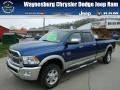 2011 Deep Water Blue Pearl Dodge Ram 3500 HD Laramie Crew Cab 4x4 #79928441