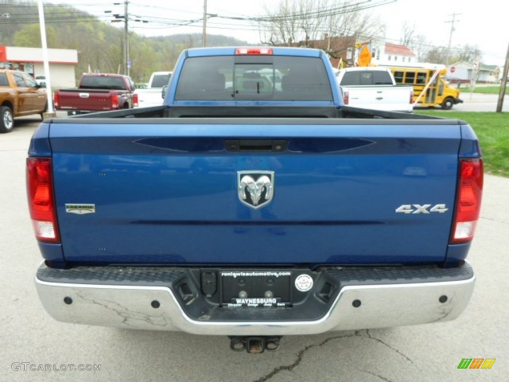 2011 Ram 3500 HD Laramie Crew Cab 4x4 - Deep Water Blue Pearl / Dark Slate Gray photo #4