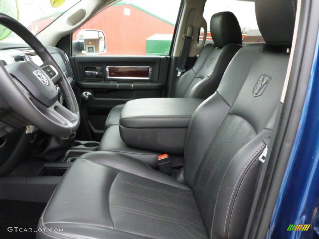 2011 Ram 3500 HD Laramie Crew Cab 4x4 - Deep Water Blue Pearl / Dark Slate Gray photo #9