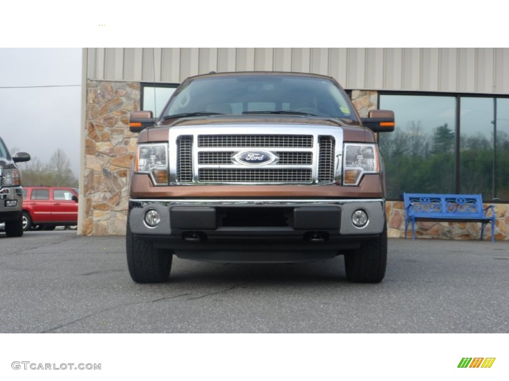 2012 F150 Lariat SuperCrew 4x4 - Golden Bronze Metallic / Pale Adobe photo #4