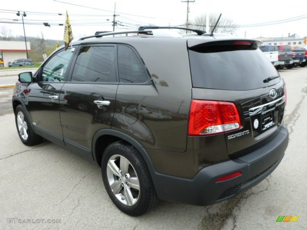 2012 Sorento EX AWD - Java Brown / Black photo #3