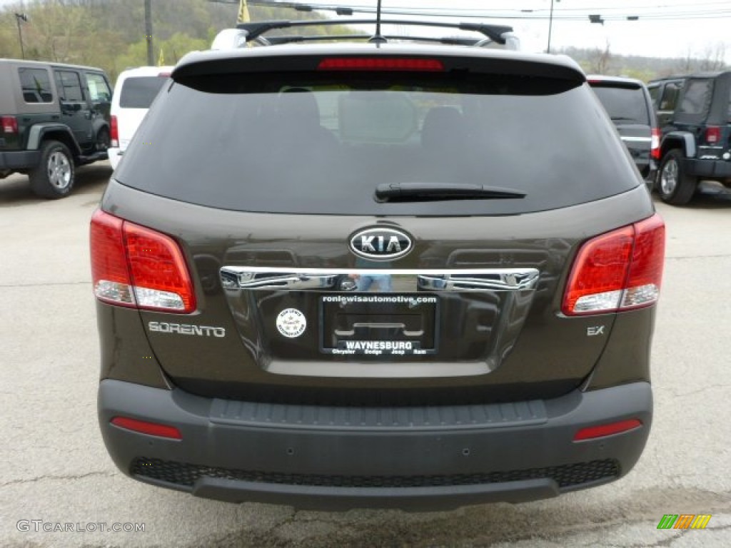 2012 Sorento EX AWD - Java Brown / Black photo #4