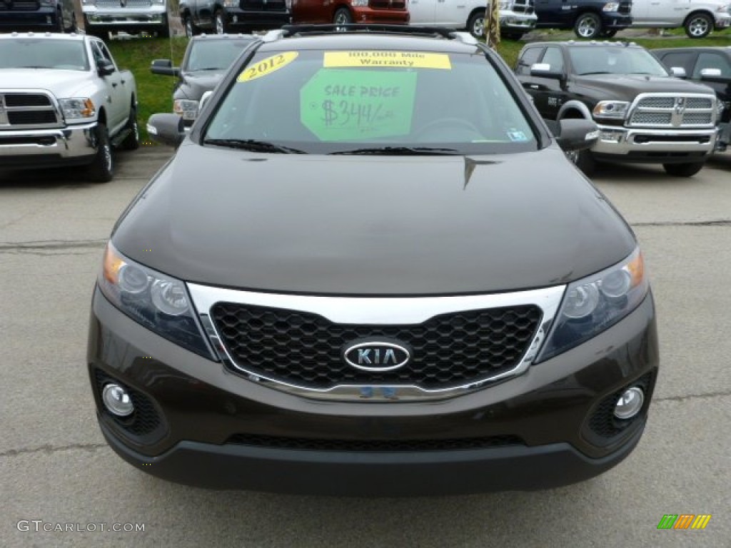 2012 Sorento EX AWD - Java Brown / Black photo #8