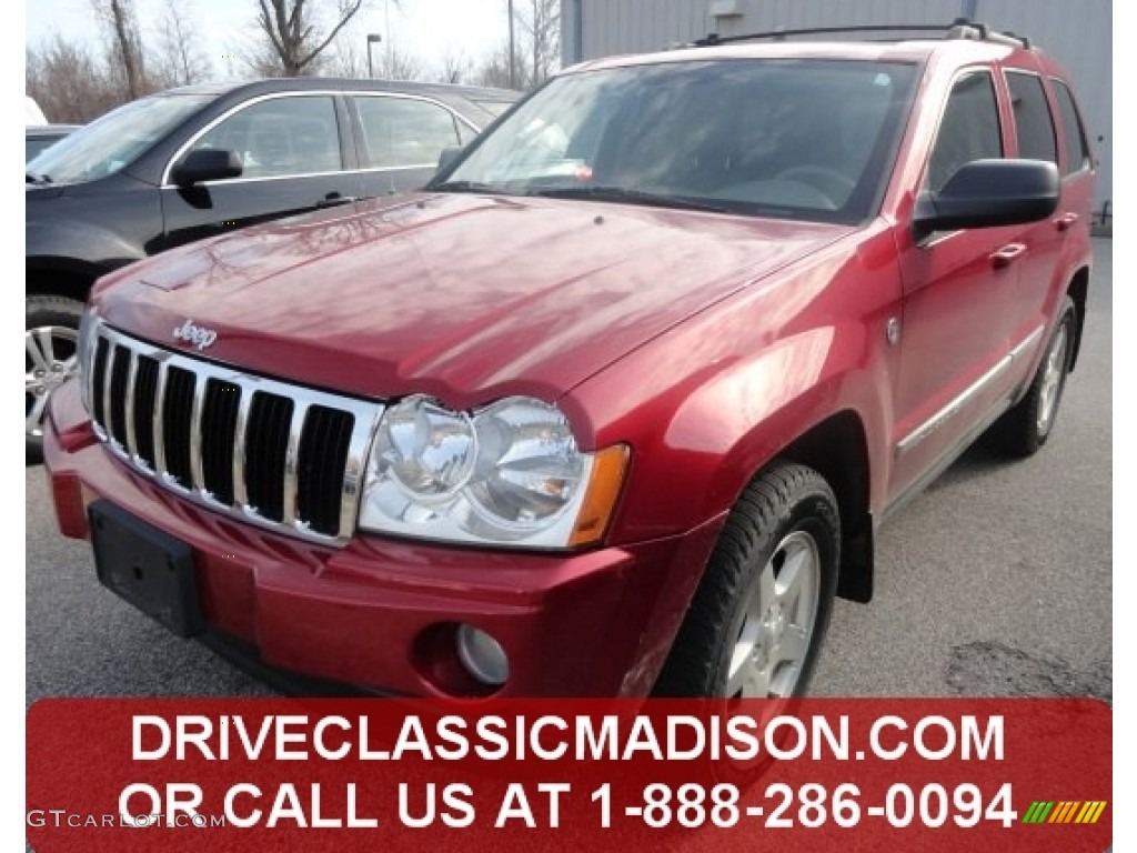 2006 Grand Cherokee Limited 4x4 - Inferno Red Crystal Pearl / Dark Khaki/Light Graystone photo #1
