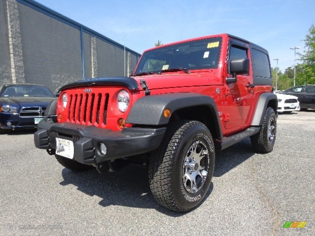 Flame Red Jeep Wrangler