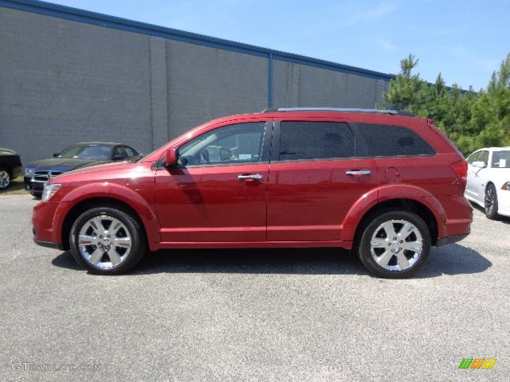 Deep Cherry Red Crystal Pearl 2011 Dodge Journey Lux AWD Exterior Photo #79944814