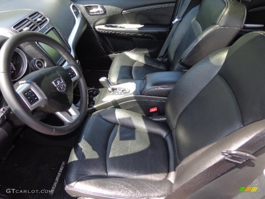 Black Interior 2011 Dodge Journey Lux AWD Photo #79944928