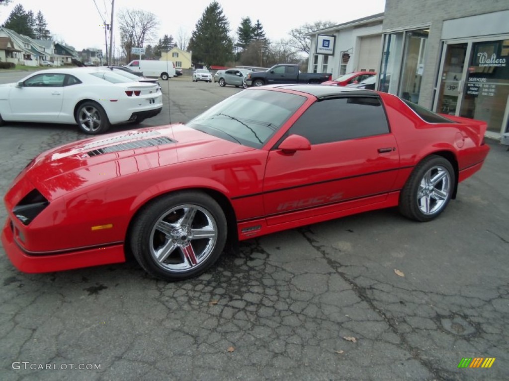 Bright Red 1987 Chevrolet Camaro Z28 Sport Coupe Exterior Photo #79945812