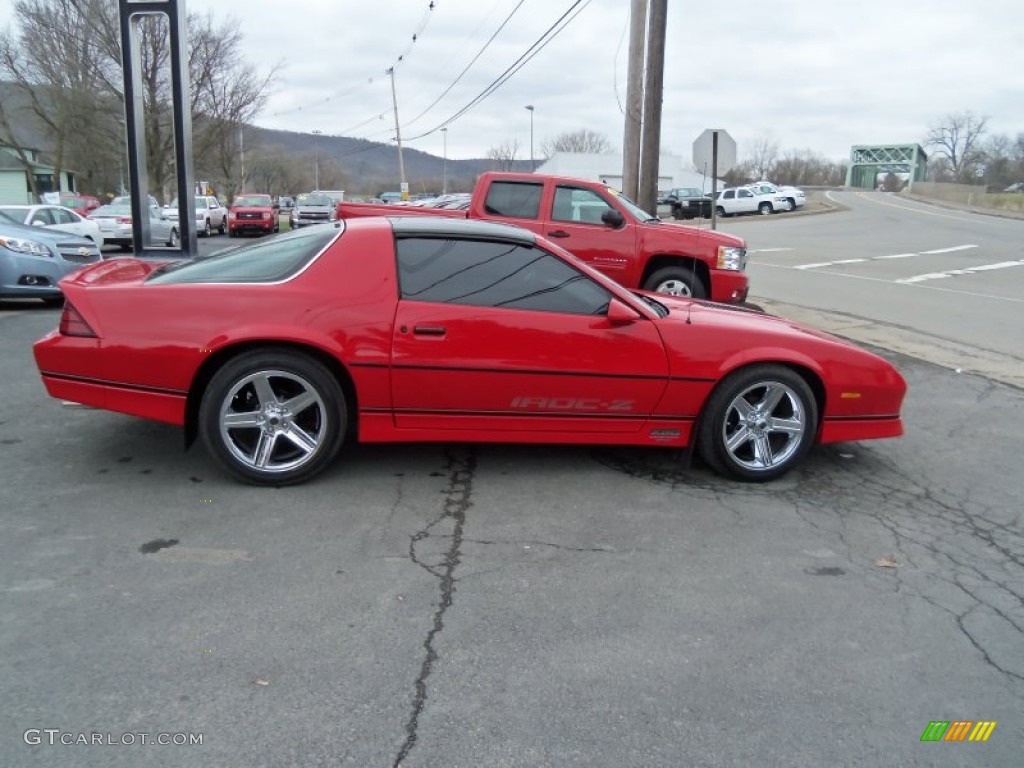 Bright Red 1987 Chevrolet Camaro Z28 Sport Coupe Exterior Photo #79945849