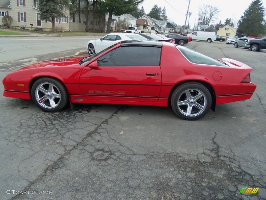 Bright Red 1987 Chevrolet Camaro Z28 Sport Coupe Exterior Photo #79945903