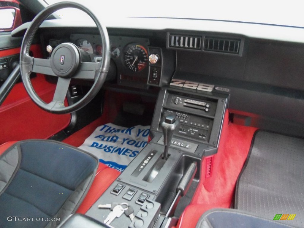 Red Interior 1987 Chevrolet Camaro Z28 Sport Coupe Photo #79946009