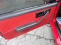 1987 Chevrolet Camaro Red Interior Door Panel Photo