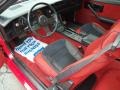 1987 Chevrolet Camaro Red Interior Prime Interior Photo