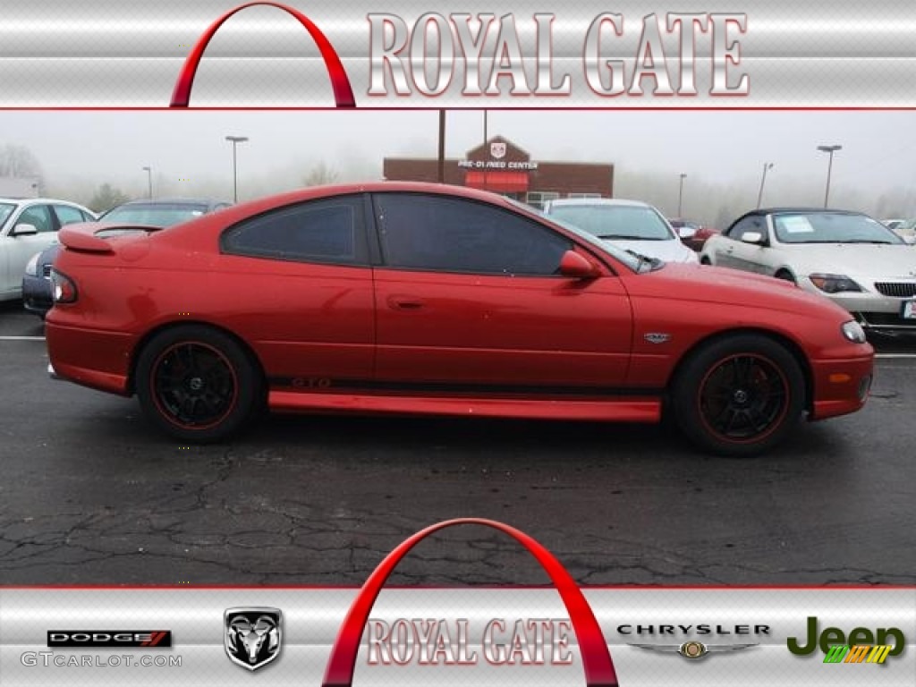 2006 GTO Coupe - Spice Red Metallic / Black photo #1