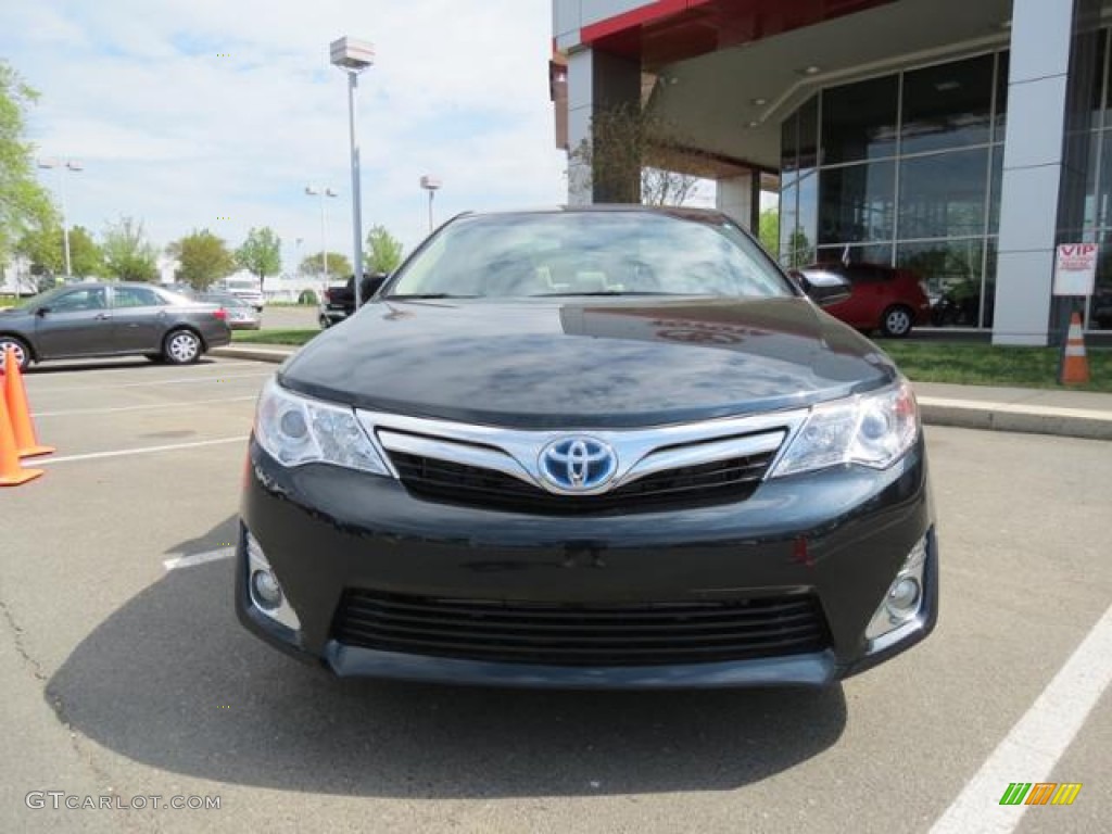 2013 Camry Hybrid XLE - Cosmic Gray Metallic / Ivory photo #2