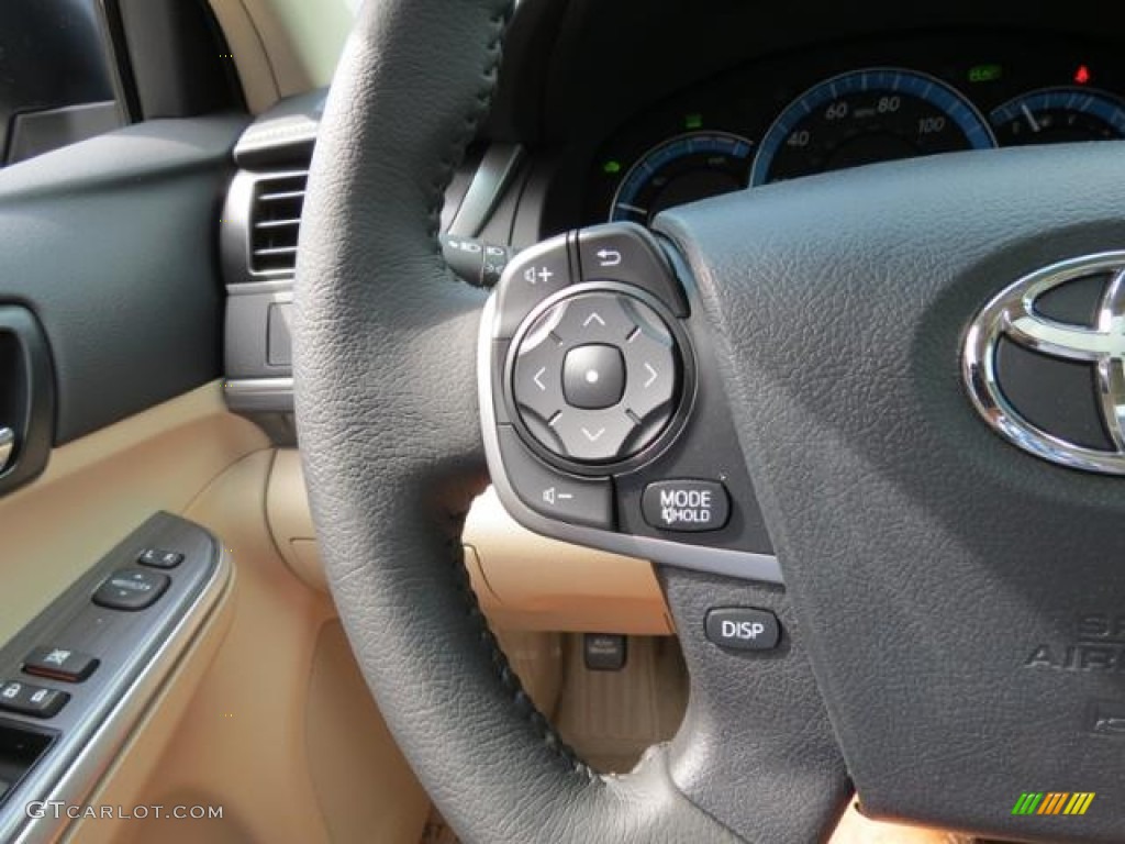 2013 Camry Hybrid XLE - Cosmic Gray Metallic / Ivory photo #15