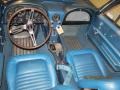 Bright Blue 1967 Chevrolet Corvette Convertible Interior Color