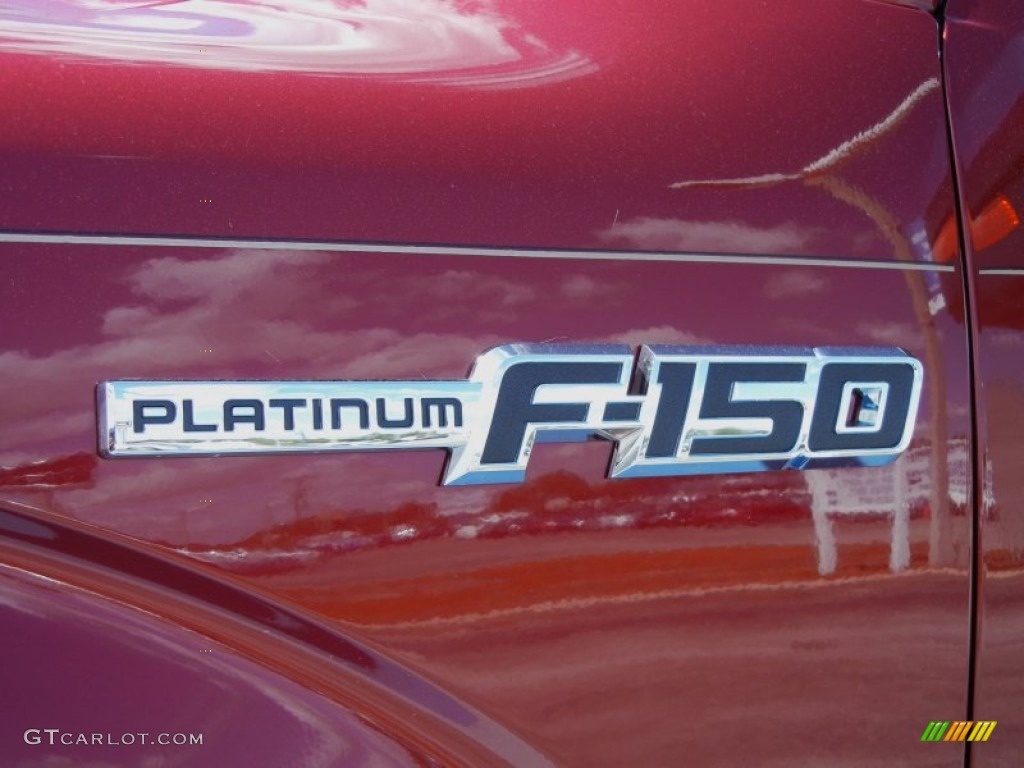 2013 F150 Platinum SuperCrew 4x4 - Ruby Red Metallic / Platinum Unique Pecan Leather photo #5