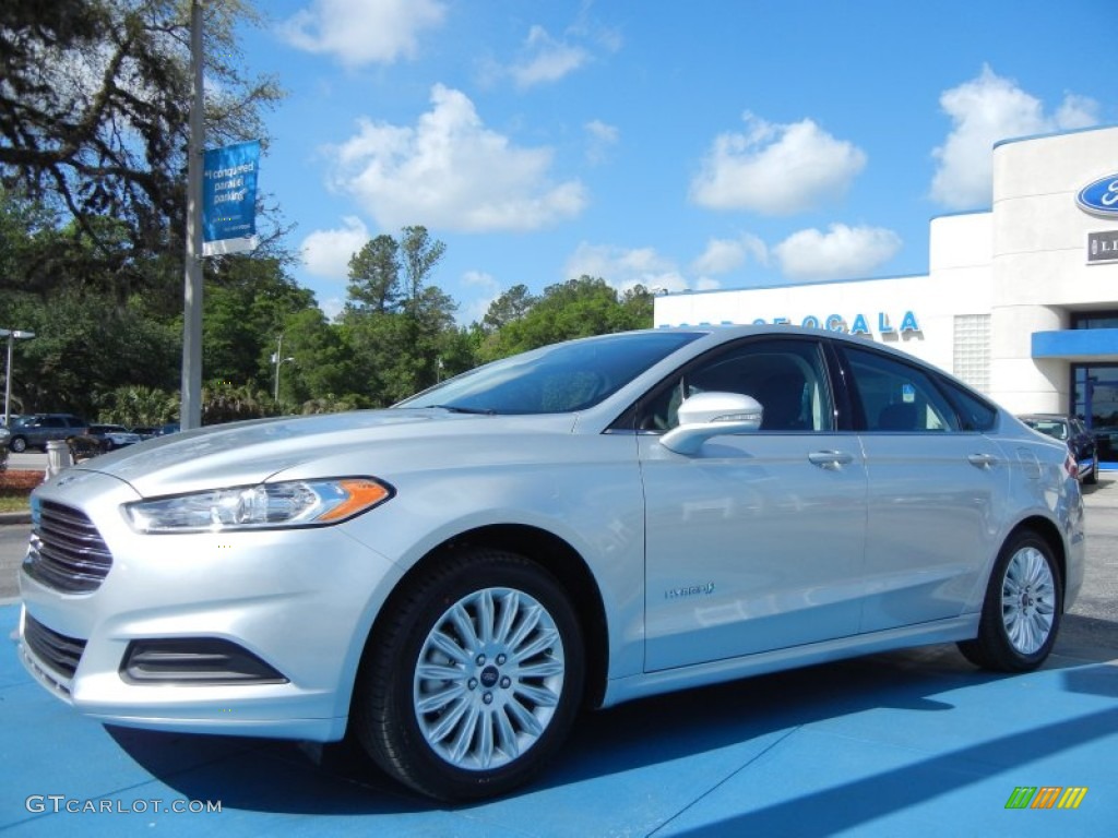 2013 Fusion Hybrid SE - Ingot Silver Metallic / Charcoal Black photo #1